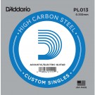 D'Addario PL013 Plain Steel Guitar Single String .013