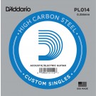 D'Addario PL014 Plain Steel Guitar Single String .014