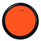 Percussion Plus 8" Round Drum Practice Pad in Orange