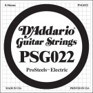 D'Addario PSG022 ProSteels Electric Guitar Single String .022