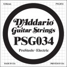 D'Addario PSG034 ProSteels Electric Guitar Single String .034