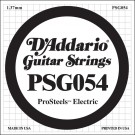D'Addario PSG054 ProSteels Electric Guitar Single String .054