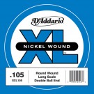 D'Addario SXL105 Nickel Wound Double Ball-End Bass Guitar Single String Long Scale .105