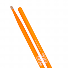 Total Percussion 5AFLO Fluorescent Orange Wood Tip Drum Sticks