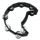 Toca Players Series Half Moon Black Tambourine with Double Nickel Plated Jingles