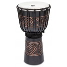 Toca Street Carved Series Wooden Djembe 10" Synthetic Head in Onyx