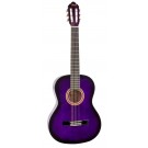 Valencia VC104PPS - Full Size Classical Guitar - Gloss Purple Sunburst