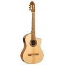 Valencia VC304CE - Full Size Classical Guitar - Cutaway, Electric Acoustic - Satin Natural