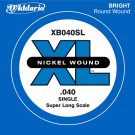 D'Addario XB040SL Nickel Wound Bass Guitar Single String Super Long Scale .040