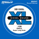 D'Addario XB130 Nickel Wound Bass Guitar Single String Super Long Scale .130