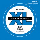D'Addario XLB045 Nickel Wound Bass Guitar Single String Long Scale .045
