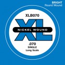 D'Addario XLB070 Nickel Wound Bass Guitar Single String Long Scale .070