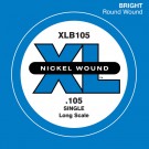 D'Addario XLB105 Nickel Wound Bass Guitar Single String Long Scale .105