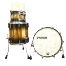 Sonor SQ2 3 Piece Shell Pack in Birch with African Marble / Black Fade