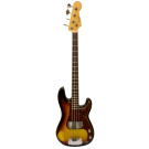 Fender 1964 Precision Bass Relic Rosewood Fingerboard Bleached 3-Color Sunburst 