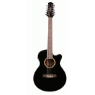 Ashton SL29 12 String Acoustic / Electric Guitar in Black