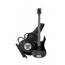 Ashton AB4LBK Bass Guitar Left Handed in Black
