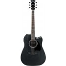 Ibanez AW84CE WK Acoustic Guitar in Weathered Black 
