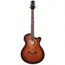 Ashton SL29CEQ Acoustic Guitar with Pickup in Tobacco Sunburst