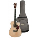 Cort L500E OP OM Style Acoustic Electric Guitar w/ Deluxe Gig Bag