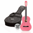 Ashton CG14 1/4 Size Nylon String Guitar Pack Pink