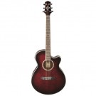 Ashton SL29CEQ Acoustic Guitar with Pickup in Wine Red Sunburst