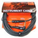 Planet Waves PW-GRA-20 Custom Series 1/4" TS Straight to Angled Gold-Plated Instrument Cable - 20'