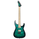 ESP E-II M-II NT Electric Guitar in Black Turquoise Burst