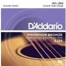 D'Addario EJ26 Phosphor Bronze Acoustic Guitar Strings 11-52