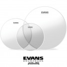 Evans G2 Clear 10 12 14 Fusion Tom Drum Head Pack