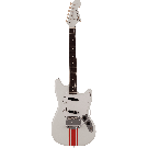 Fender 2023 Collection Made in Japan Traditional 60s  Mustang, Rosewood Fingerboard, Olympic White with Red Competition Stripe