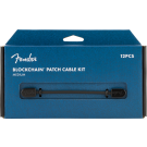 Fender Blockchain Patch Cable Kit, Medium in Black