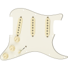 Pre-Wired Strat Pickguard, Tex-Mex SSS, Parchment 11 Hole PG