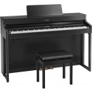 Roland HP702 Digital Piano - Charcoal Black with Bench Seat
