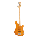 Cort GB74JJ Active/Passive Electric Bass Guitar in Amber