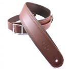 DSL Straps 2.5in Rolled Edge Strap with Buckle - Maroon/Brown