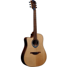 Lag Tramontane Hyvibe 15 THV15DCE Acoustic Guitar Left Handed Dreadnought Solid Cedar Top w/ Pickup & Hardcase