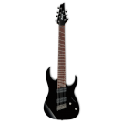Ibanez RGMS7 BK 7 String Multiscale Electric Guitar in Black