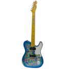 Fender Custom Shop Limited Edition Dual P90 Tele Relic, Maple Neck, Blue Floral