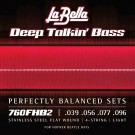 La Bella 760FHB2 “Beatle” Bass Stainless Flatwound Strings – 39-96