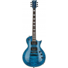 ESP LTD EC-1000 Piezo QM Electric Guitar with Seymour Duncan Pickups in See-Thru Blue