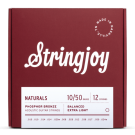 Stringjoy Naturals | 12 String Extra Light Gauge (10-50) Phosphor Bronze Acoustic Guitar Strings