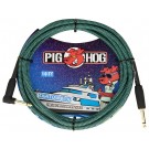 Pig Hog "Tahitian Blue" Instrument Cable, 10ft. RA
