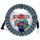 Pig Hog "Graffiti Blue" Instrument Cable, 20ft RA