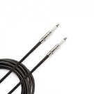 Planet Waves PW-BG-20BK Custom Series Braided Instrument Cable in Black, 20'