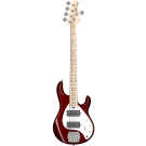 Sterling by Musicman Stingray Ray5HH Bass Guitar in Candy Apple Red