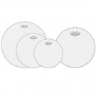 Remo White Coated Emperor Euro Head Pack