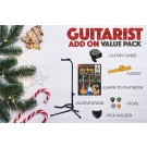 Musos Corner Xmas Value Gift Pack for Guitar - Inc Stand, Picks, Tuner, Book & More