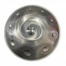 SWP Handpan 9 Note in Equinox F with Silver finish hand tuned as is in bag