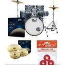Pearl Roadshow Evolve 20" Fusion Drum Kit Package in Charcoal Metallic